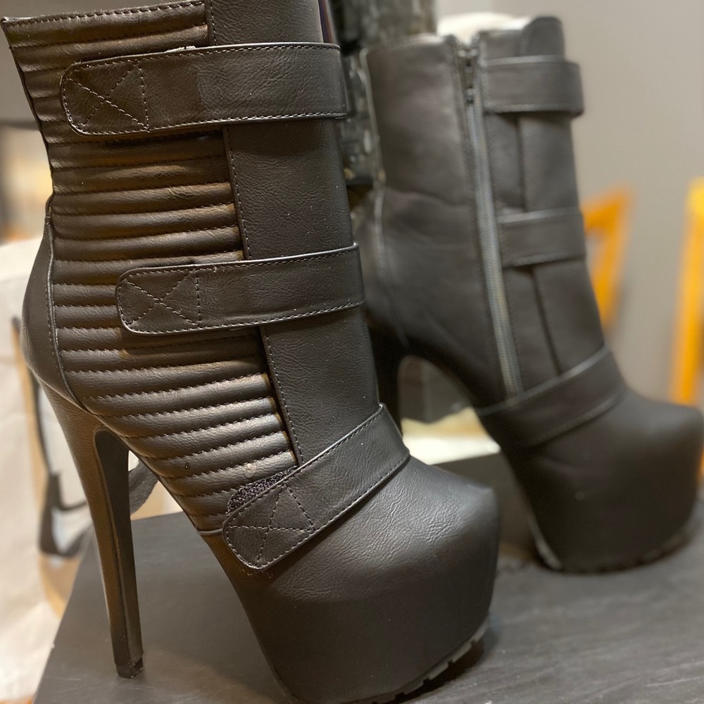 Jennifer Chou Black Harley Bootie